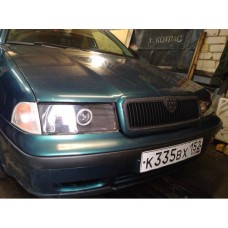 Гладкие стекла для фар Skoda Octavia (96-00) под установку линз 