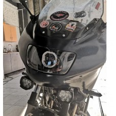 Гладкое  стекло для фары Yamaha XJ 900 S Diversion 95-04 под установку линз