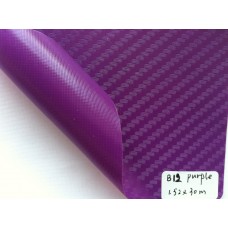 Пленка Карбон 3D Фиолетовый, с каналами, 1.52м